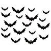 Halloween Hanging Bats Decorations Large Flying Bats with Glowing Eyes for Indoor Outdoor Tree Porch Yard Lawn Home Decor