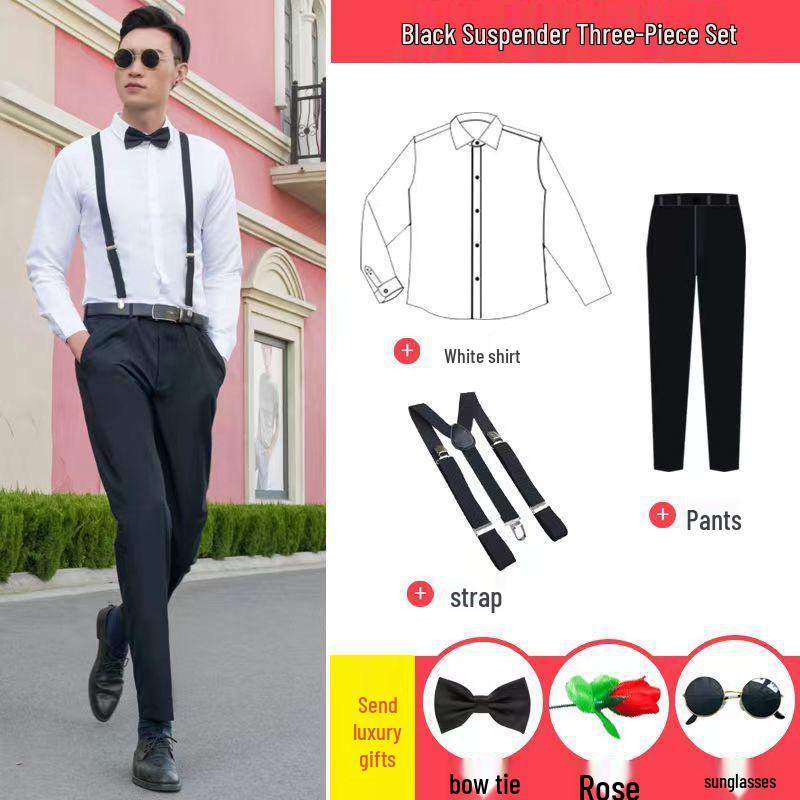 Западный костюм с жилетом для шаферов: Комплект-тройка с рубашкой и костюмом, идеально подходящий для осенне-зимних свадеб.