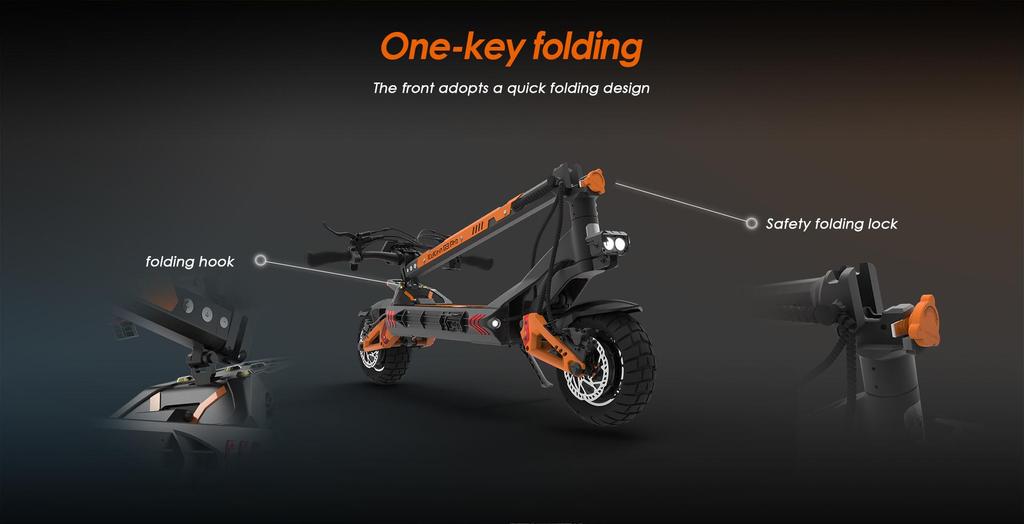 Kukirin G3 Pro Electric Scooter 1200W*2 Motor 52V23.4Ah Battery 65km/h Max Speed 80km Max Range