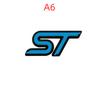3D Металлическая эмблема ST на руль автомобиля, наклейка-значок для Focus 2 3 MK2 MK3 MK4 MK7 Fiesta Kuga Explorer Edge