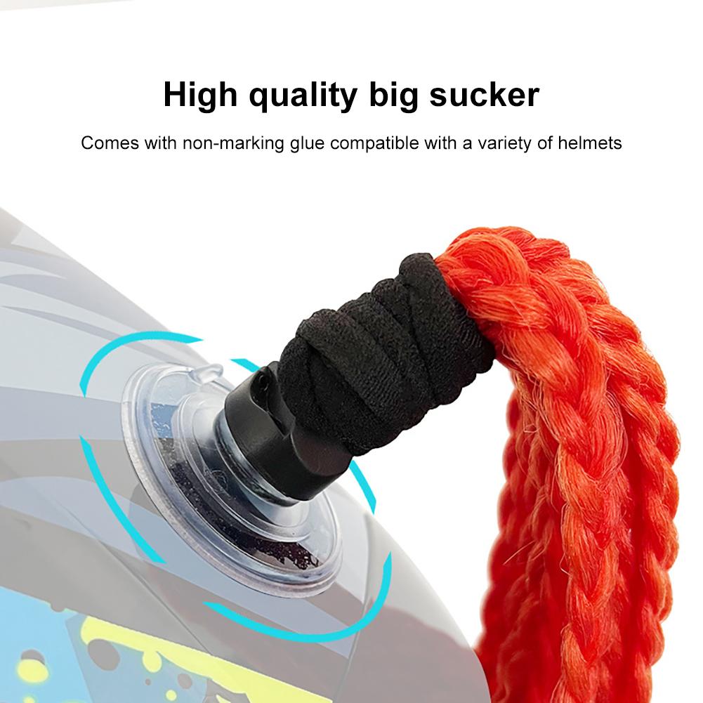 Мужской шлем, женский плетеный мотоциклетный хвост, грязный градиент, рампа для волос, панк-байкерский шлем, украшение 55 см