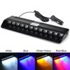 Car Strobe Flashing Windscreen Lamp 12LED Red/Blue Police Led Flasher Emergency Warning Light 12V 12W
