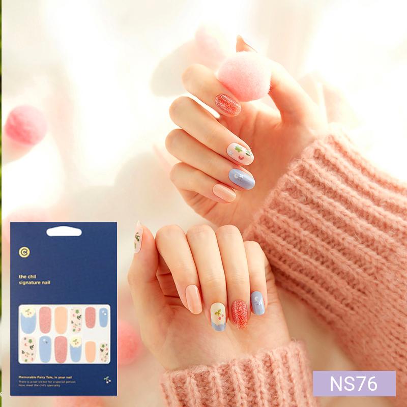 Милые пастельные наклейки для ногтей 24 шт. | Полоски для прессования, Дизайны с кроликом, медведем и звездой, Легко снимаются