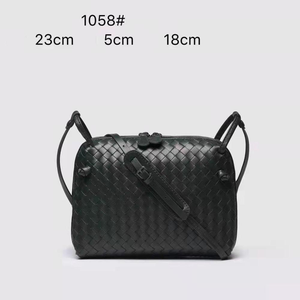 Горячая натуральная кожаная ручная плетеная сумка через плечо повседневная сумка через плечо модная и универсальная сумка-ракушка женская трендовая сумка