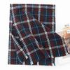 New Year's Wool Scarf Autumn and Winter Plaid Scarf Women's Versatile Scarf Thickened Warm Simple Tassel Shawl