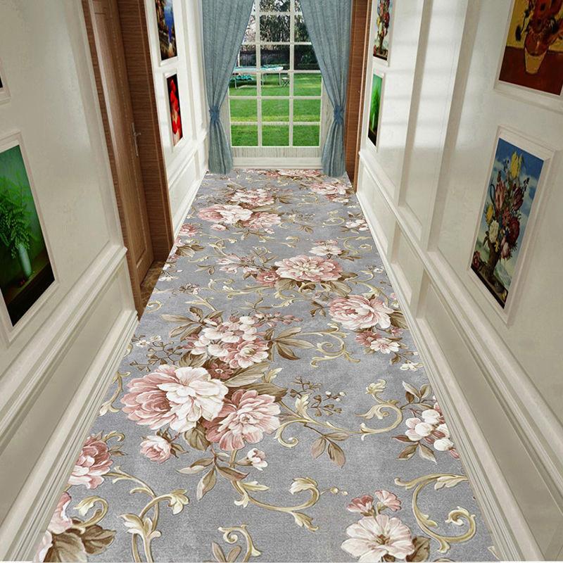 3D Corridor Green Stream Fish Long Carpet Living Room Decoration Home Aisle Non-Slip Floor Mats Modern Luxury Entryway Decor Rug