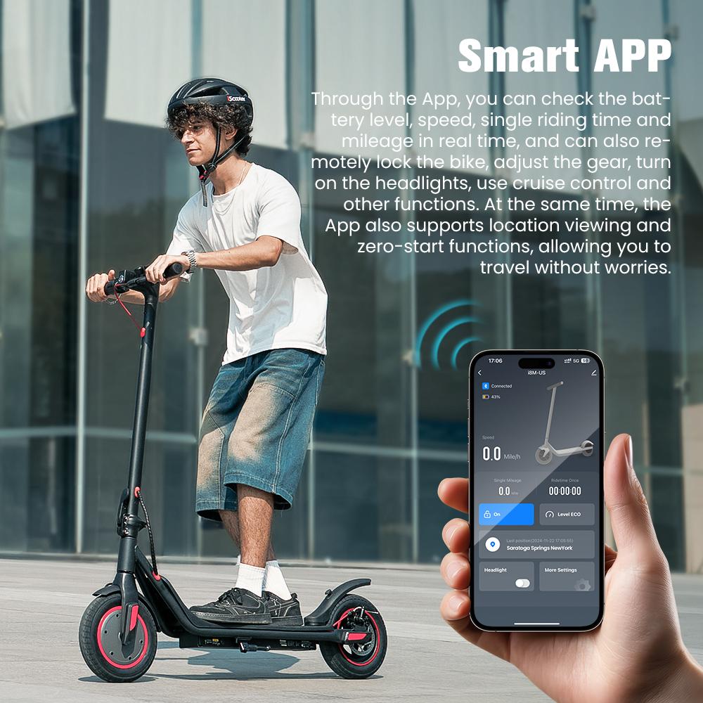 iScooter I9M 10 Inch Electric Scooter 7.5Ah 500W Motor 35km/h 30KM Range Disc Brake Foldable With App