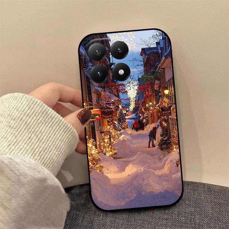 Рождественская живопись Мягкий ТПУ Силиконовый чехол Для Xiaomi 15T 14T 12T Pro 13T 12T 11T 10T Pro Ударопрочный чехол для телефона Противоударный Funda