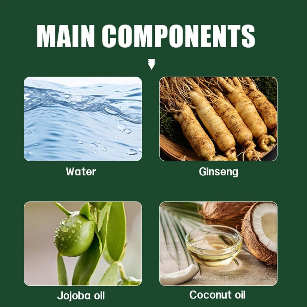 Сыворотка-масло для ухода за волосами с женьшенем 100 мл Против пушистости Мягкий уход После завивки Сухие Поврежденные Длительный аромат Спрей