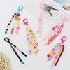 Acrylic Key Chain Ornaments Mix and Match Colored Letters Beaded Tassel Ornaments Pendant Net Red Bag Accessories.