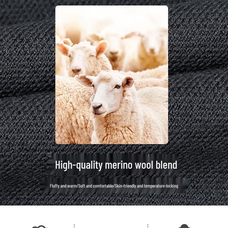 TRIES Мужской пуловер из 100% шерсти с рубчатым воротником