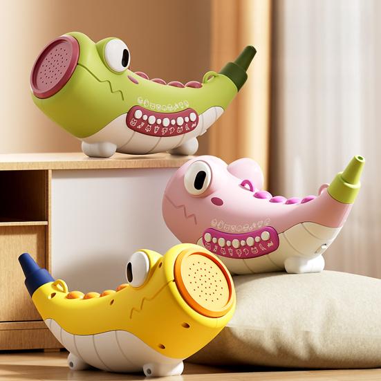 Детская игрушка-манипулятор для животных с 30 реалистичными звуками, ферма, лес, два режима, обучающая труба для малышей, мальчиков и девочек, упражнение на объем легких, рог динозавра