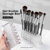26 Holes Nail Brushes Storage Holder Makeup Brushes Organizer Nail Tools Stand Storage Showing Shelf Pens Display Case