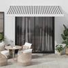 VidaXL Retractable Awning Anthracite/White 3x2.5 M Fabric and Aluminium, Awning, Door Awning, Garden Awning, Awning, 3216123