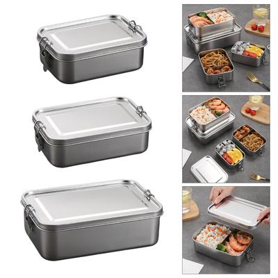 Герметичный контейнер для ланча из нержавеющей стали Bento Box Lunch Box Герметичный контейнер для ланча Bento для путешествий, работы и учебы