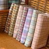 100x250cm 100% Cotton Plaid Fabric for Quilt Covers Pillowcases Curtain Sewing Washable Breathable Comfortable Textile Cloth