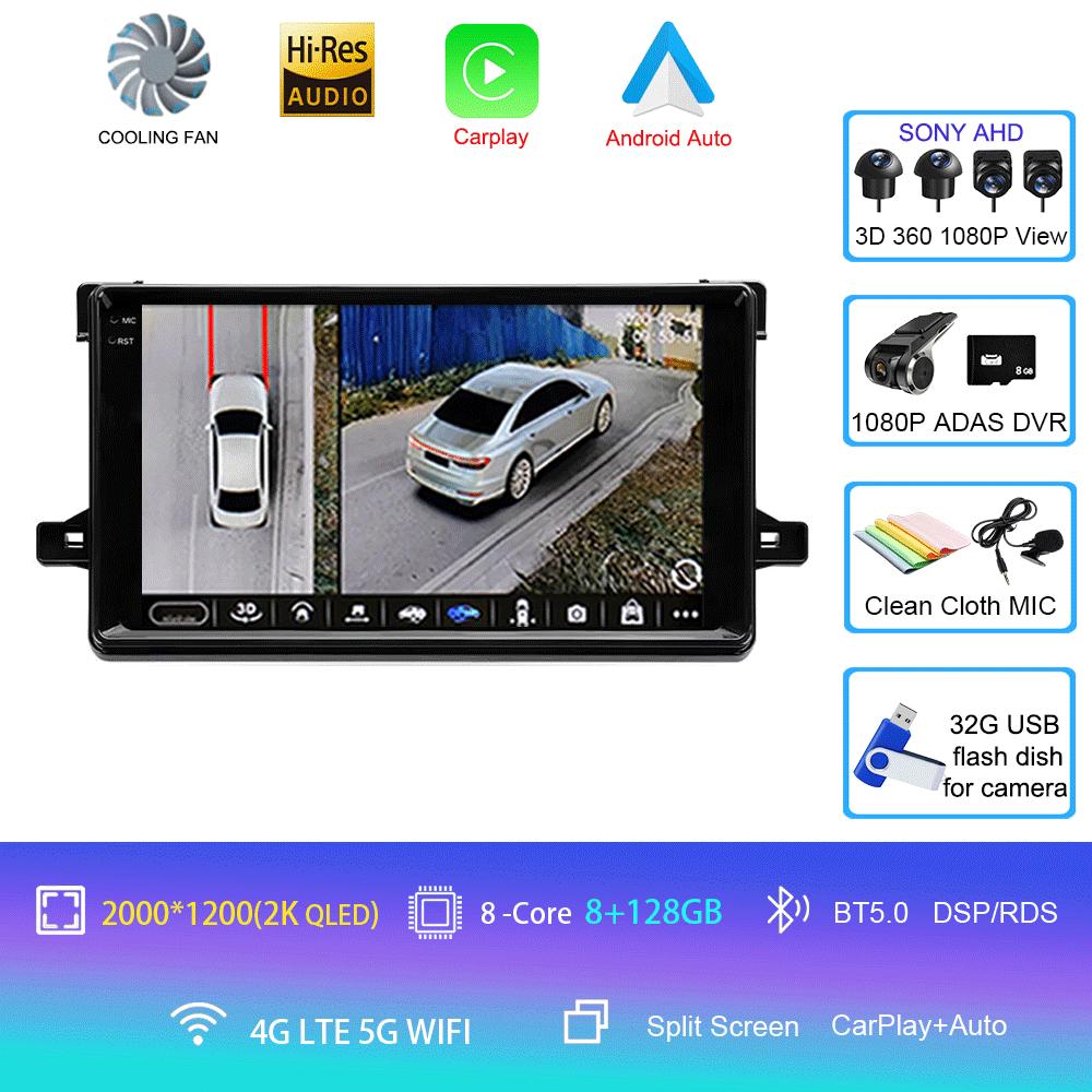 Android 14 для Toyota Prius XW50 2015 2016 2017 2018 2019 2020 Автомобильное радио GPS Carplay Мультимедийный плеер Навигация Стерео Авто BT