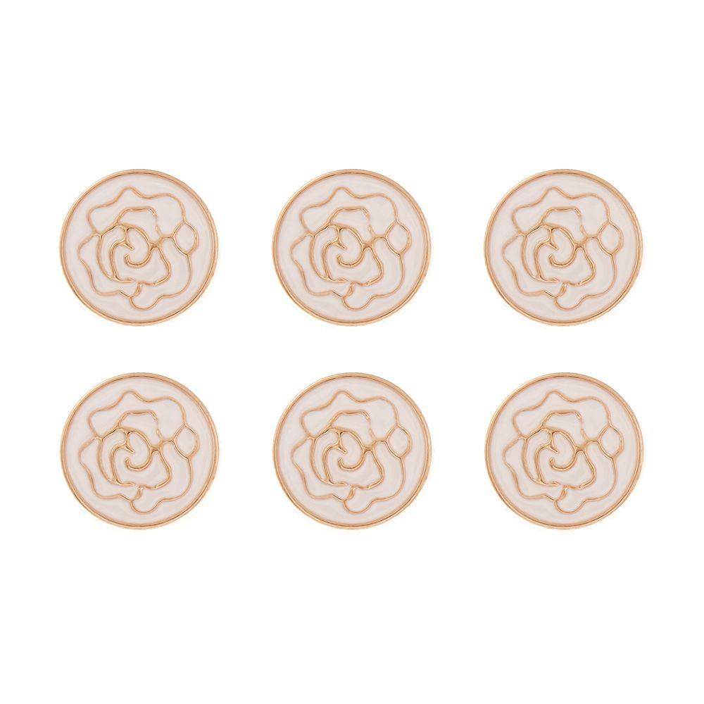 6PCS Clothing Crafts Decorative DIY Anti-exhaust Adjustable Coat Button Seamless buttons Detachable