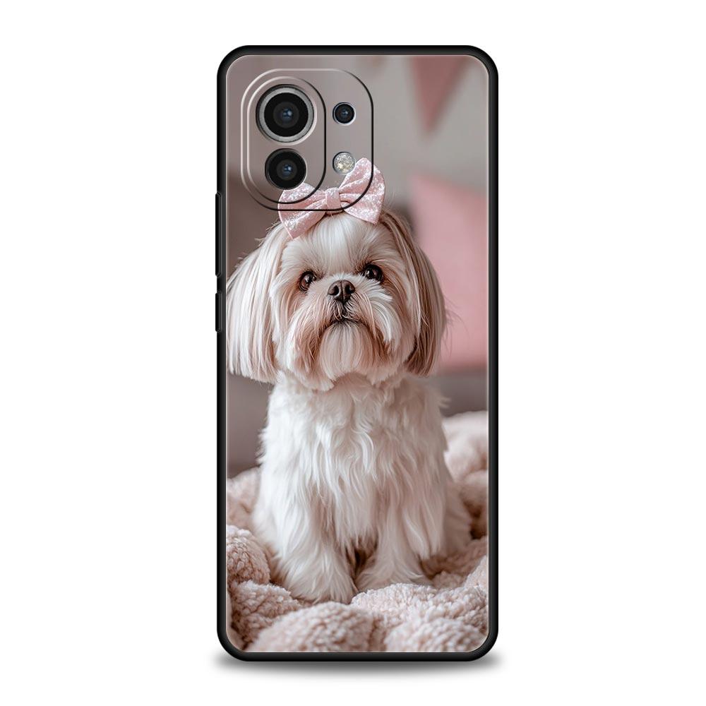 Чехол для телефона для Xiaomi Mi 15 14 13 12 11 Lite 14T 13T 12T 11T Pro Poco X7 X6 X5 X3 Pro F6 F5 F4 Обложка Картина Ши-тцу Милый