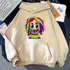 6ix9ine Tekashi69 Новые кавайные японские повседневные толстовки в стиле Харадзюку для женщин и мужчин в корейском стиле, пуловеры, женские толстовки, одежда