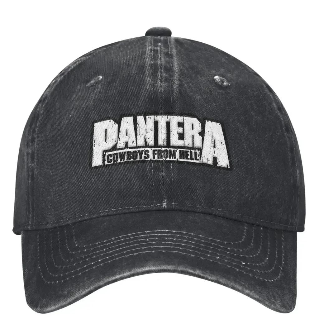 Pantera Cowboys From Hell Рок-группа Наряд Мужчины Женщины Бейсболка Потертые Выстиранные Кепки Шляпа Ретро Для улицы Летняя Кепка Snapback