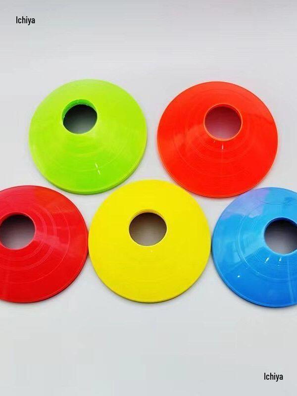 Thickened Football Training Cones - Student Marker Discs for Obstacle Courses & Drills