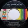 7-дюймовая пластинка БЕРТ КЕМПФЕРТ ЕГО ОРКЕСТР That Happy Feeling 31388 Decca 1962 США Джаз Б/у