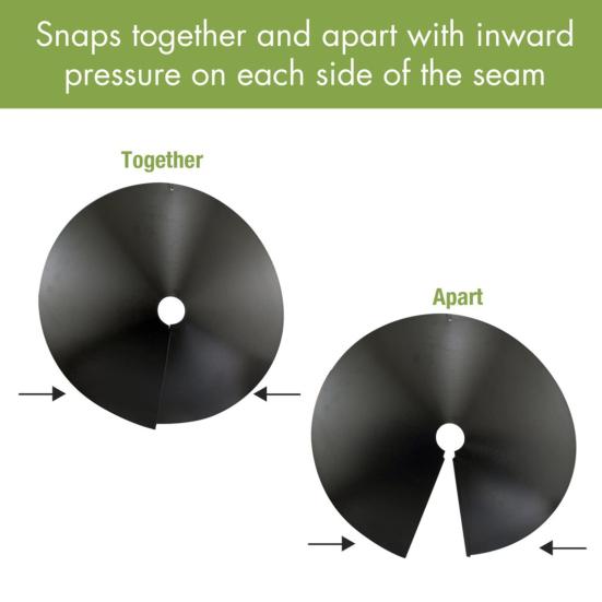 12/14/16/18 Inches Wrap Around Squirrel Guard Rotatable Easy Assembly Anti-rust Weather-proof Smooth Surface Preventing Stealing Food Gardening Tool