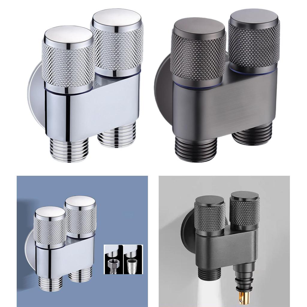 1 в 2 выхода двойной регулирующий клапан герметичный 1 в два выхода двойной регулирующий угловой клапан для крана биде водопроводные трубы ванная кухня