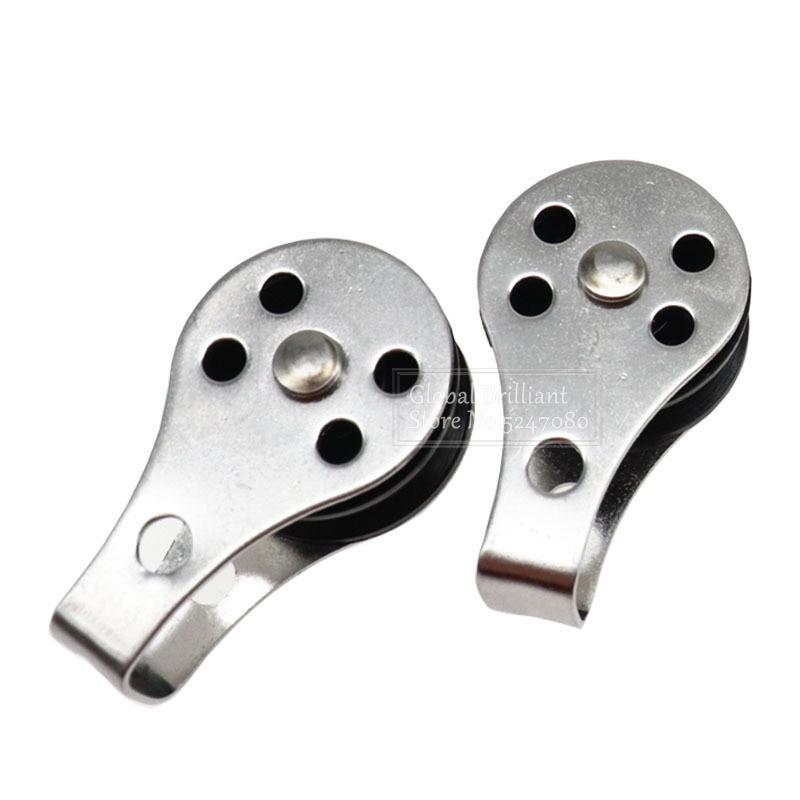 2/4/6/10 шт. 316 одинарные блоки из нержавеющей стали, съемный шкив, нейлоновый шкив для стирки, аксессуары для парусных лодок