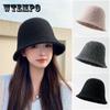 Womens Stylish Furry Bucket Hat - Windproof, Solid Color, Warm, Fisherman Design for Fall and Winter Seasons - Soft, Plush, and Trendy Accessory