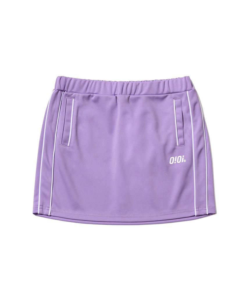 Oioi Collection Piping Track Skirt_Purple