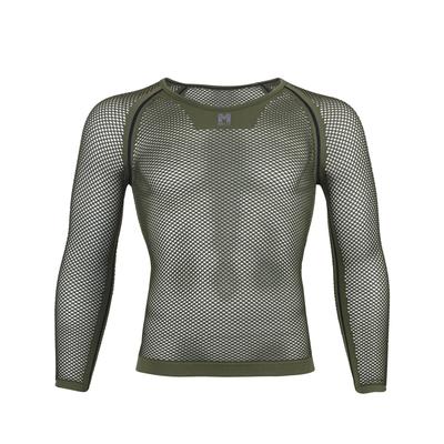 Millet Drynamic Mesh Sleeve Crew Newlogo Оливковый Размеры Мужское 3/4 Белье, MIV01356, (НОВЫЙ ЛОГОТИП), L-XL