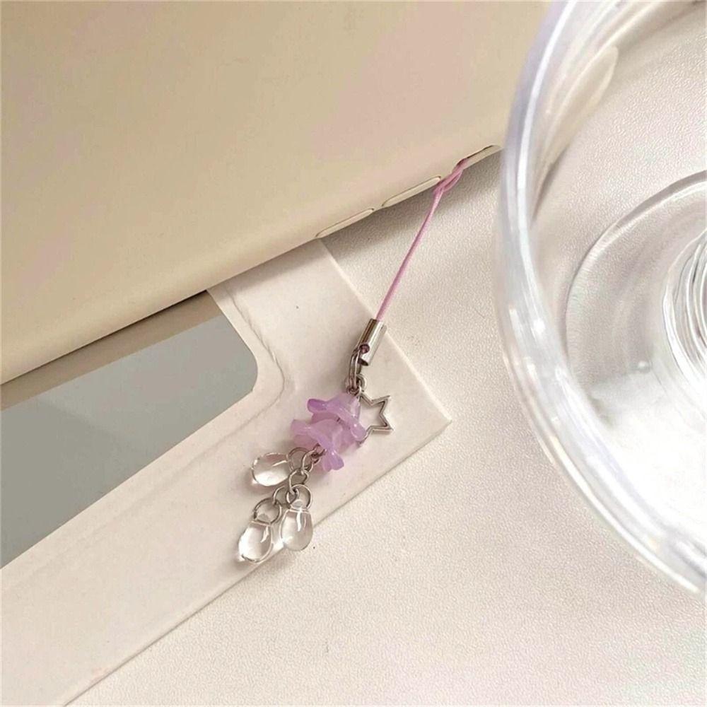 Телефонный шнурок Звезда Медуза Подвеска Phonestraps Телефонная цепочка Ремешок Y2k Телефон Подвеска Автомобильный держатель для ключей