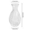 Gradient Glass Vase with Geometric Faceted Design Flower Vase for Wedding Centerpiece Arrangements Home Office Decor Floreros