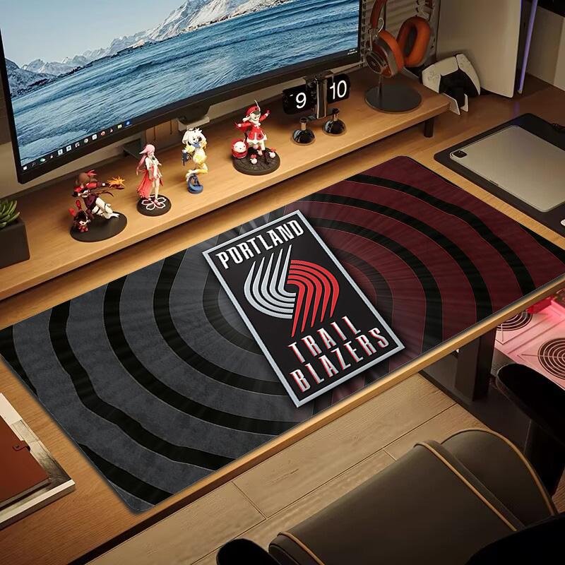 Подушка с принтом Portland Trail Blazers Нескользящий Коврик для ноутбука, планшета, большой коврик для мыши XXL Коврик для мини-ПК с заблокированным краем