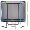 Outdoor Elastic Trampoline, Elastic Mat for Adults for Garden with Safety Net and Padded Edge, Garden and Home Games, diameter 244x240cm