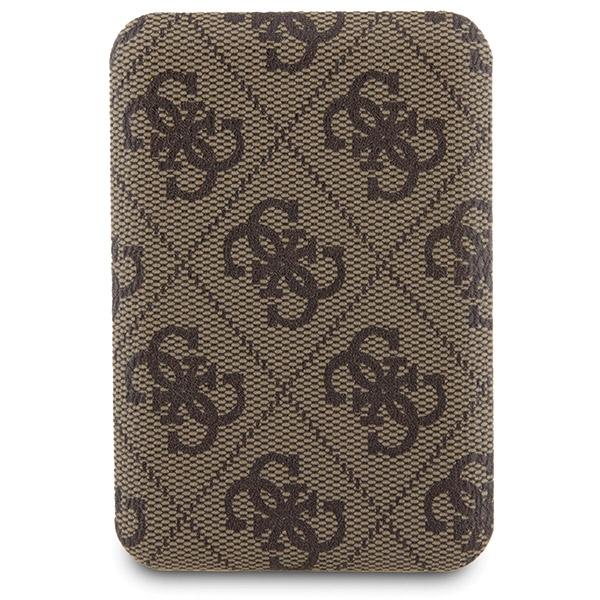 Zestaw Guess Gubpm5P15S4Gemgw Iphone15 6.1 Hardcase + Powerbank 5000Mah Magsafe Brązowy/Brown 4G Metal Logo