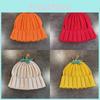 Fall Pumpkin Knit Cap With Heathered Yarn And No Rim Style For Womens Street Fashion