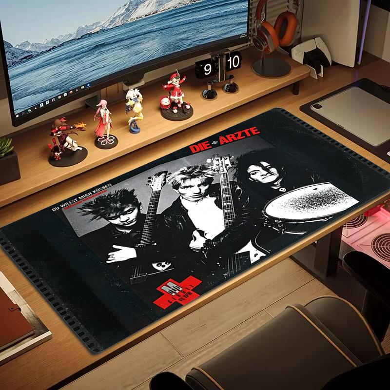 Die Ärzte Color Mouse Pad Large Gaming Table Cushion Non-slip Laptop Tablet Big Mousepad XXL Mat Mini PC Playmat With Lock edge