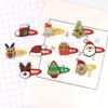 Kid Girl Elk Santa Claus Christmas Tree Hairpins Baby Girl Hair Clips Christmas Hair Fashion Accessories Christmas Hair Clips