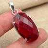Faceted Garnet Gorgeous Gemstone Jewelry 925 Sterling Silver Handmade Pendant
