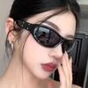 1PC Plastic  New Headband Sunglasses UV Resistant Internet Famous Street Po Concave Design