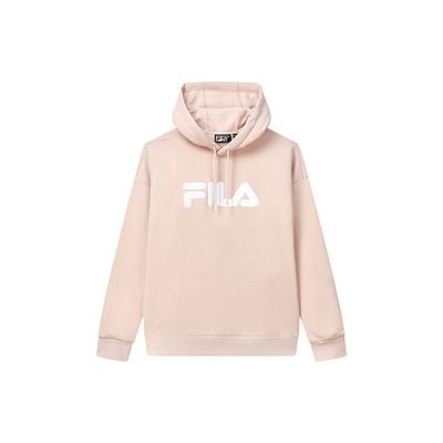 Fila Классический Свободный Логотип Повседневный Флисовый Худи с Длинным Рукавом Унисекс свитшот Розовый F51U248298F-LP