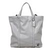Б/у 9726 Hall Tote 33 CO840 7924 Current C Logo 2-Way Сумка через плечо Знак C Пресс-папье Кожа Сине-серый Мужская от