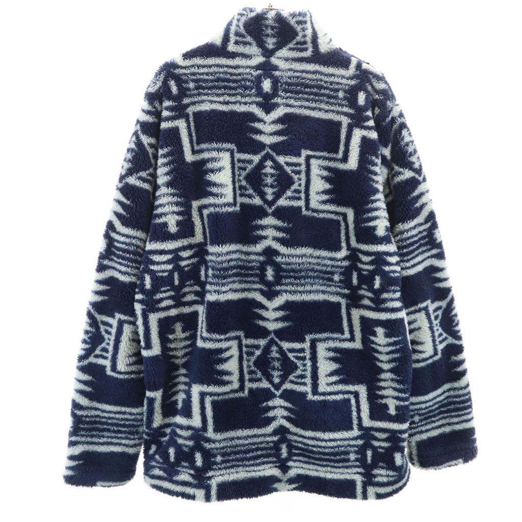 SNOWPEAK Overall Handle Fleece Jacket L Navy Outdoors Men's Used