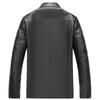 Fengxun Men's FXMR2284 Lapel Leather Jacket