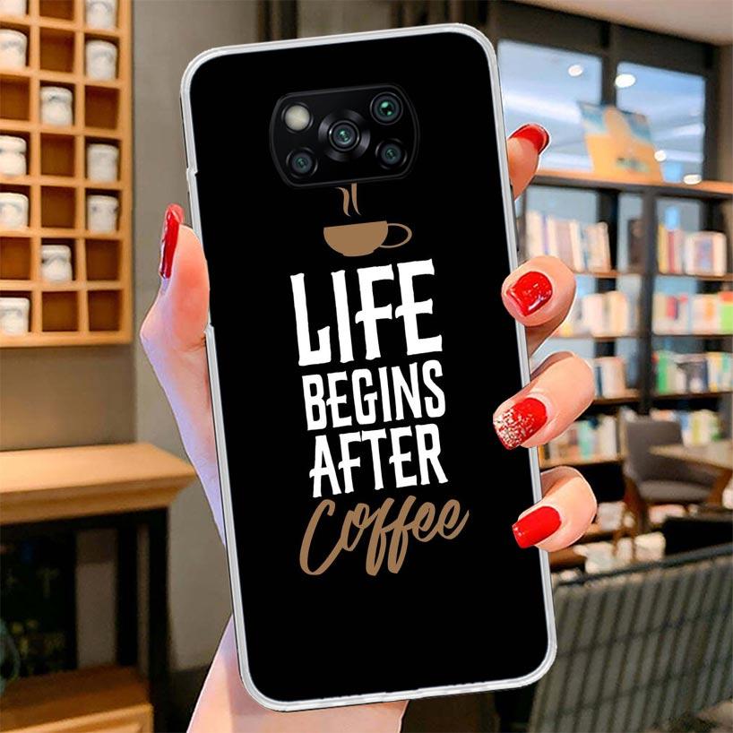 Coffee Wine Cup Cover Phone Case For Xiaomi Poco F7 Ultra X7 X6 X5 Pro M7 Redmi 15C 15 13C 13 12C 12 10C 10 9A 9C 9T 9 Shell Poc
