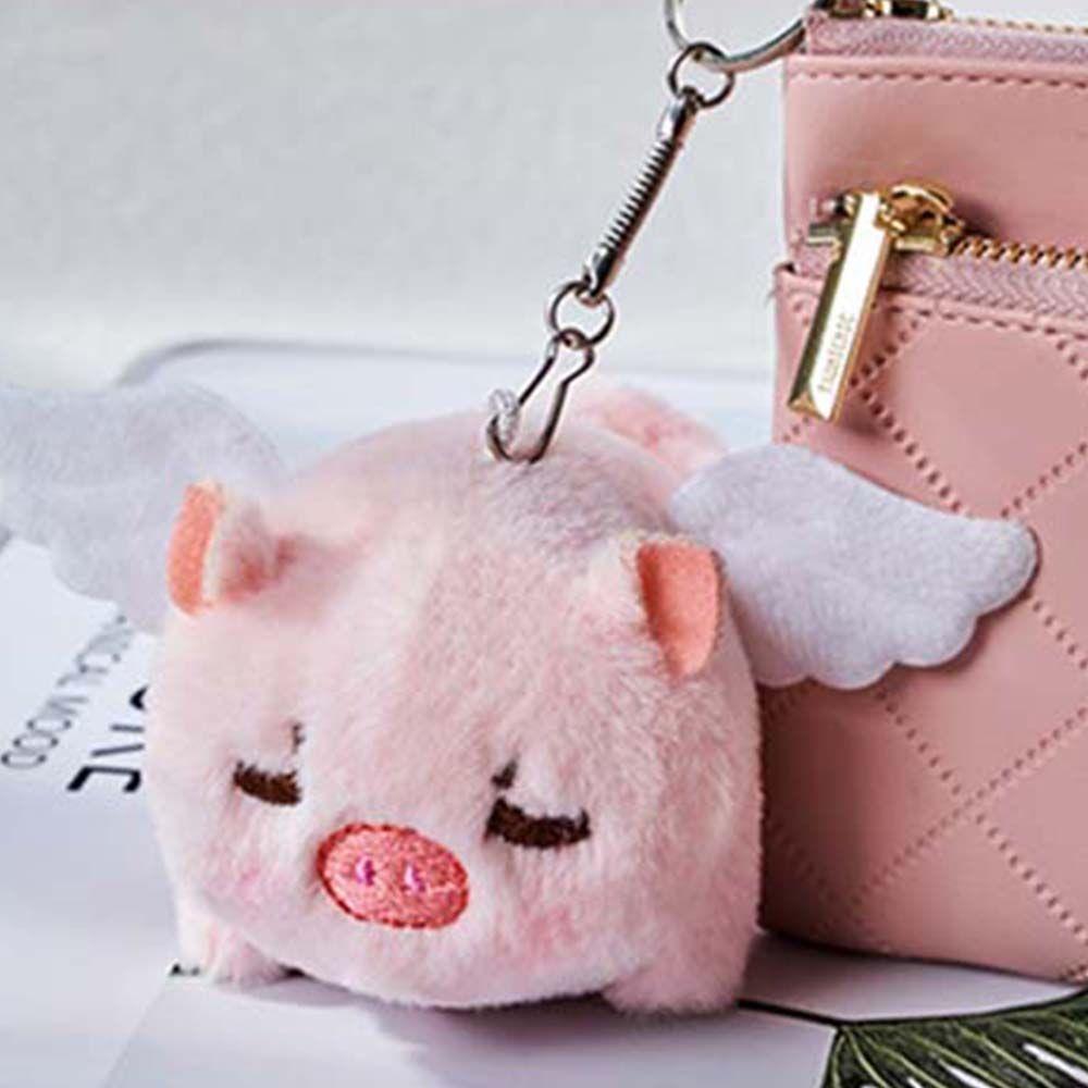 Backpack Accessory Shaking Tail Plush Key chain Flying Pig Toy Angel Big Toy Cartoon Plush Doll