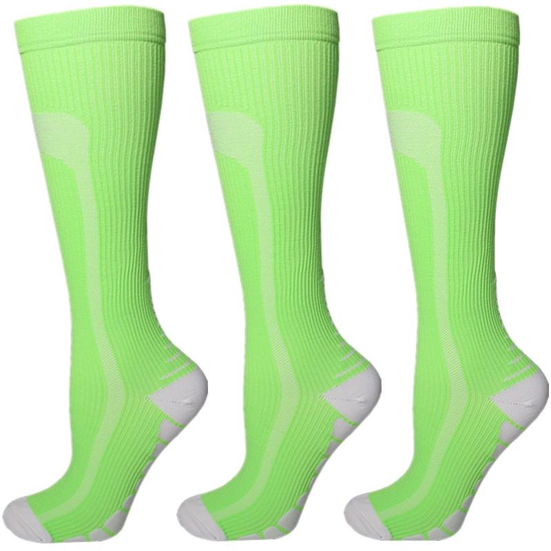 Новые компрессионные гольфы до колена 20-30 мм рт. ст. Подходят для медицинского отека, диабета, варикозного расширения вен, бега, марафона, компрессионные спортивные носки